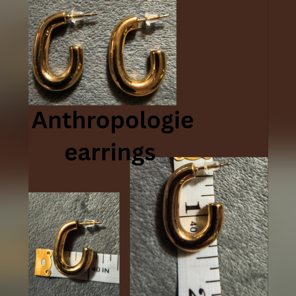 10 Items/$10 Anthropologie Elegant Gold Earrings